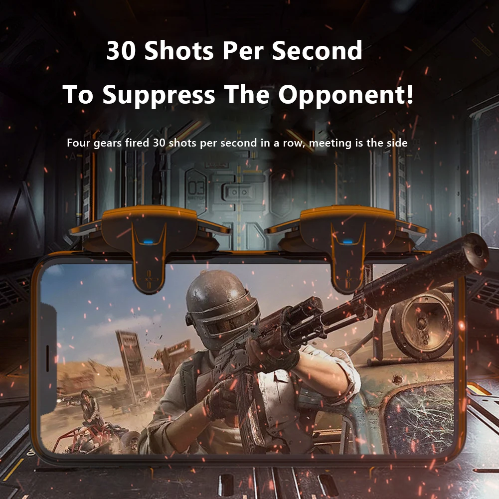 Mapping Turbo Fire Aim Button Gamepad Physical Sensitive Shoot Triggers Game Console for PUBG AK05 Mobile Controller