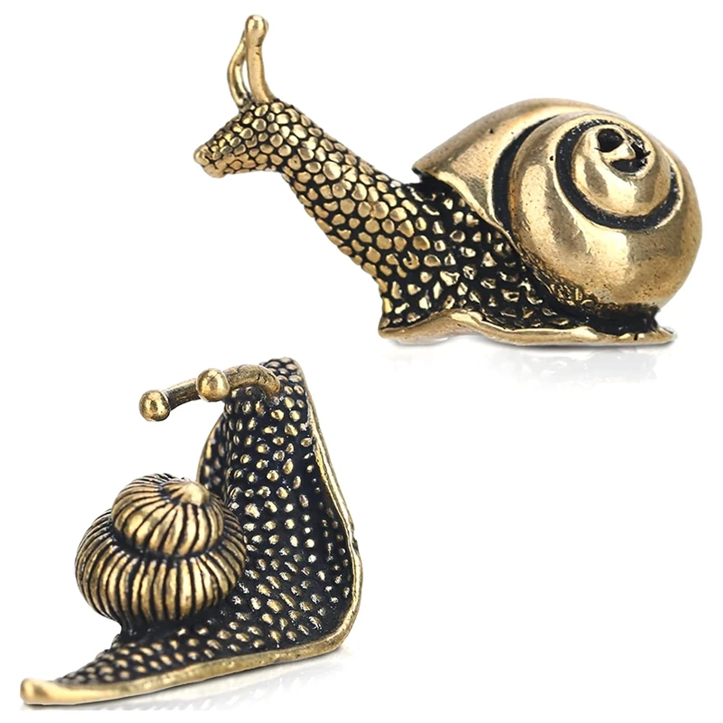 2Pcs Snail Decor Solid Snail Ornaments Con Effetto Decorativo Il Significato Della Lumaca Cammina Lentamente