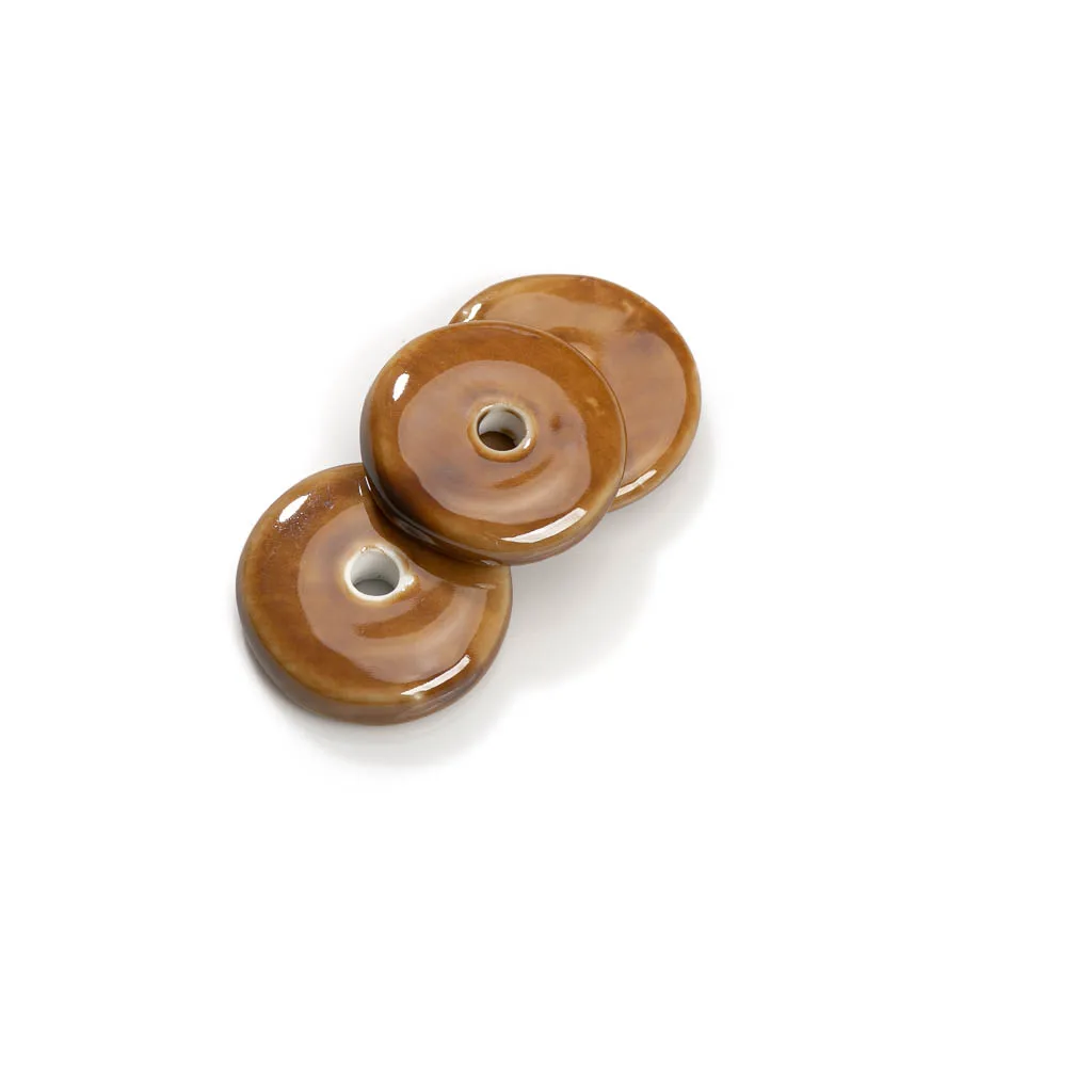 5 stücke 24mm retro handgemachte keramik perlen handgemachte porzellan schmuck herstellung für halskette/armband tcz001 – Detail 17