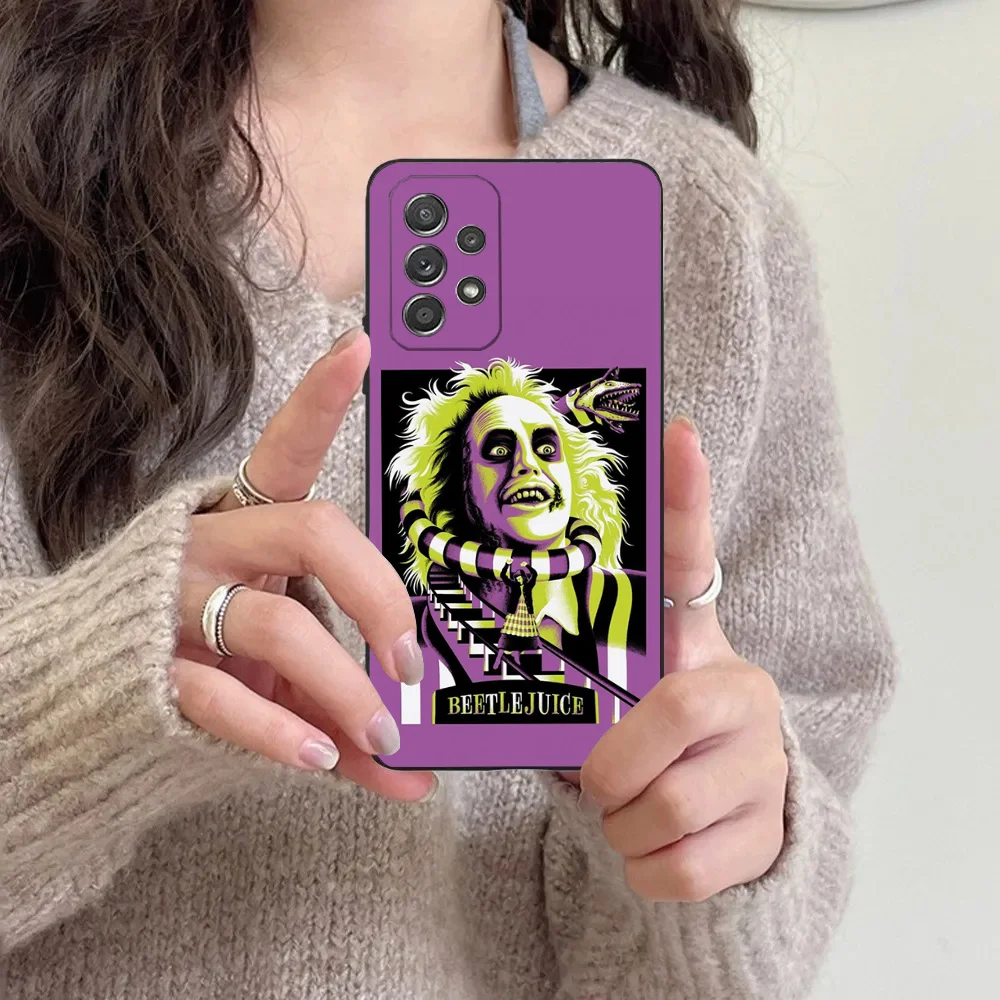thumbnail image 1 of Funda blanda negra B-Beetlejuices 2 para Samsung S24,23,22,30,21,10,9,Ultra,Plus,Lite,FE,5G, 1 of 5