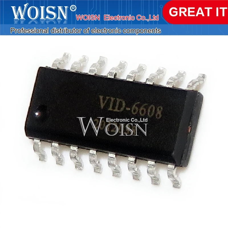 

10 шт., флэш-накопитель VID6608 SOP-16