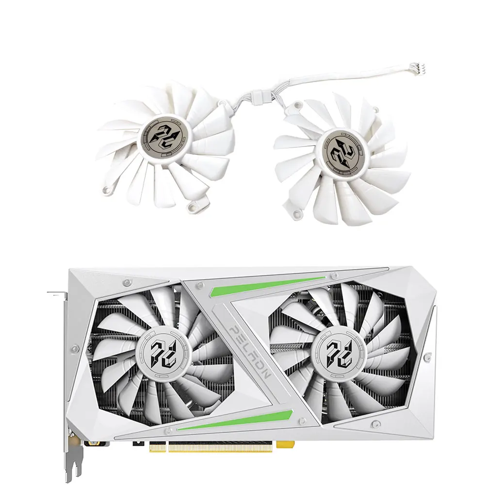 New original PELADN RTX 2060 6G GDDR6 graphics card cooling fan suitable for PELADN RTX 2060 2070 3050 series graphics card fans