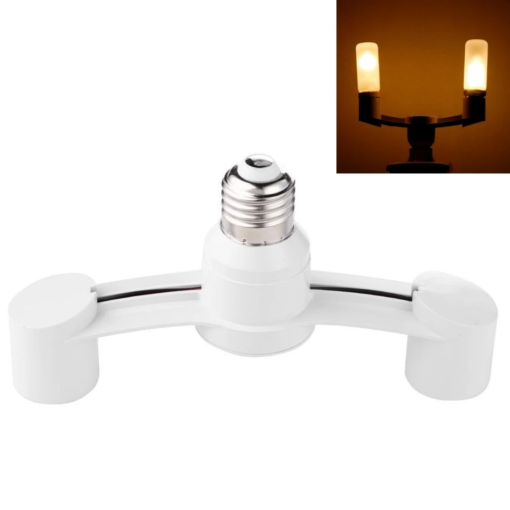 LED Lamp Socket Adapter Holder 2 in 1/3 in 1/4 1/5 1 Base Socket Splitter
