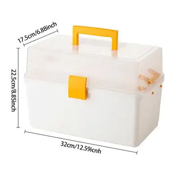 2 Tray Storage Case Flying Fishing Tackle Box Fishing Spoon Hook Bait Storage Box Double layer Fishing Accessories Multipurpose 6