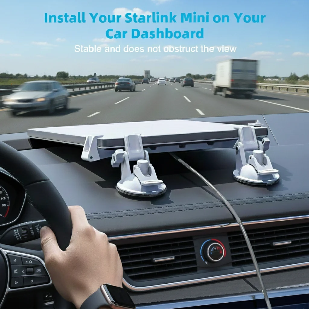 스타링크 미니 선루프 흡착식 차량 마운트 차량 흡착컵 브래킷 내비게이션 킥스..