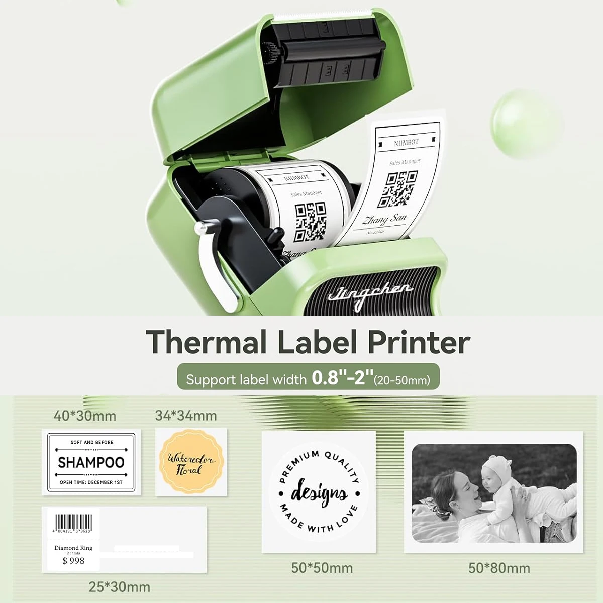 Niimbot B1 B21 Self-Adhesive Label Printer Sticker Bluetooth Mini Portable Thermal Label Maker Labeling Machine For Mobile