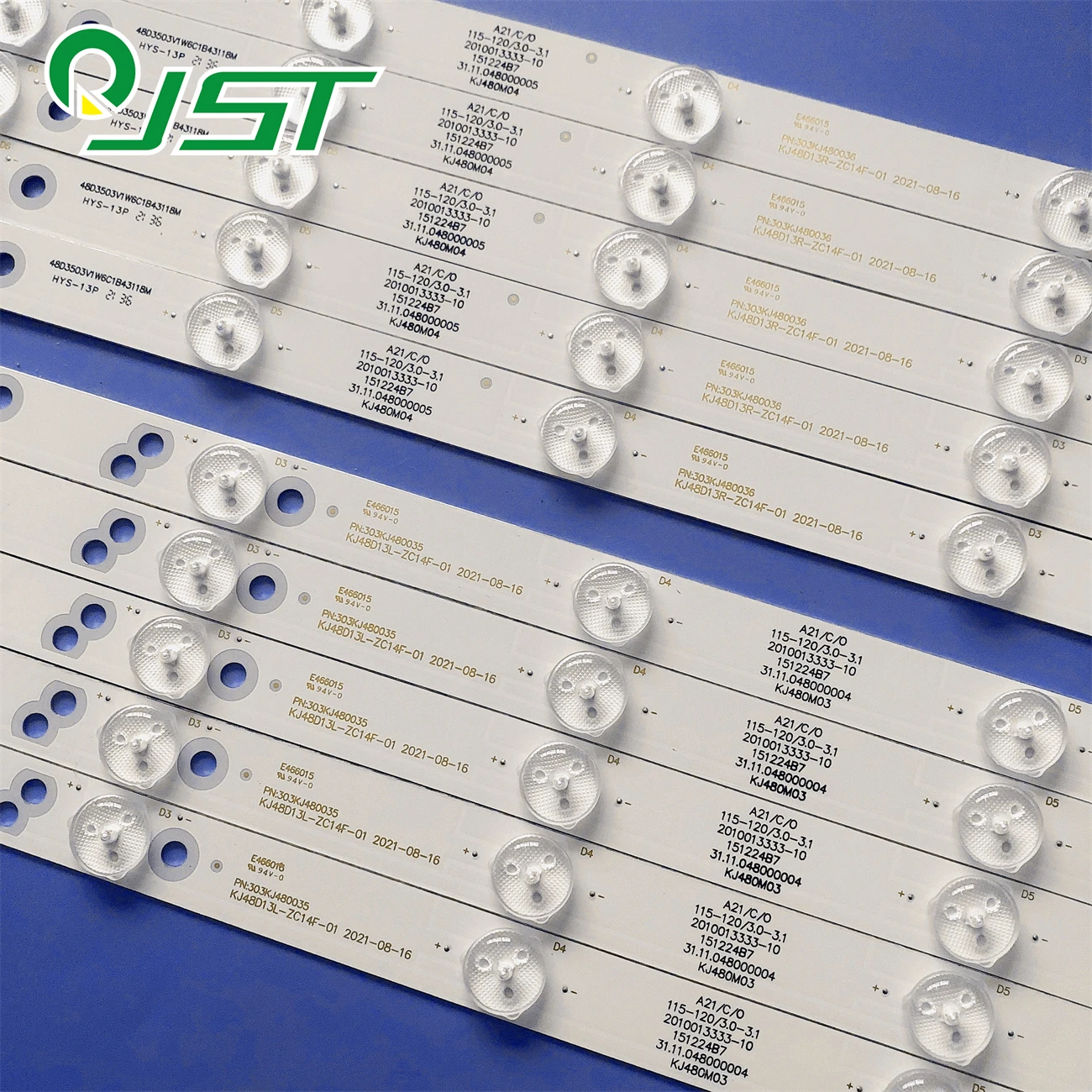 10pcs/Kit LED Strips TV L48F3700A 55C1900 KJ48D13L-ZC14F-01 KJ48D13R-ZC14F-01 303KJ480035 303KJ480036 ML-5009 KJ480M03 KJ480M04
