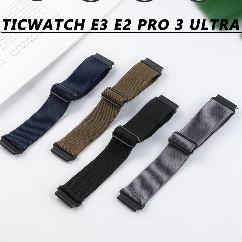 Premium Nylon Elastic Wristband Bracelet for Smartwatches - 20mm/22mm Strap Accessories