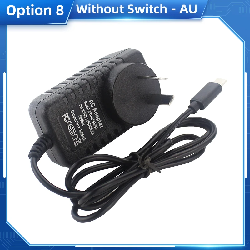 Universal 5V 3A USB Type C Power Supply Adapter