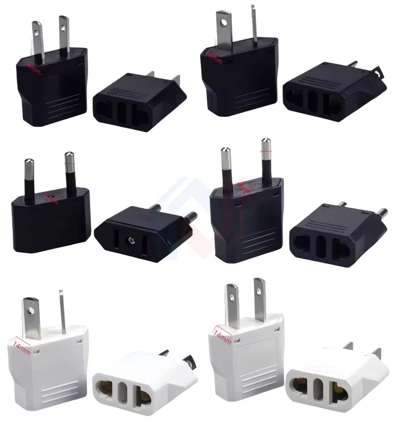 EU ปลั๊กอะแดปเตอร์ US ไปยัง EU ปลั๊กอะแดปเตอร์ CN ไปยัง EU Travel Adapter ไฟฟ้า KR Euro Plug Converter ซ็อกเก็ต AC Outlet 1