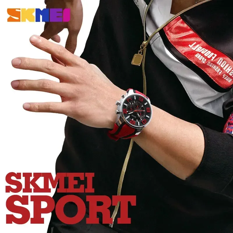 Skmei Waterproof Sport Watch Relogio Masculino Quartz Watches Men Fashion Casual Wristwatches 9128 4