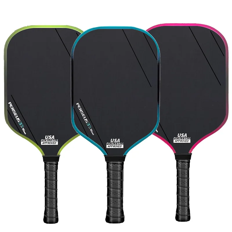 T700 Pickleball Paddle Carbon Fiber Surface USAPA Approved Carbon Fibre cold Pressed Racket Brushed surface pickleball paddle
