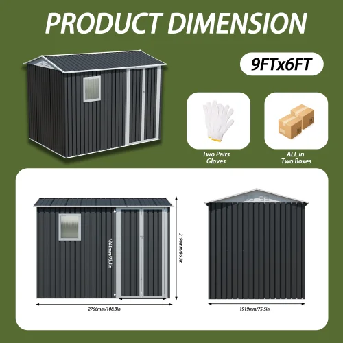 Metal Garden Storage Shed 3