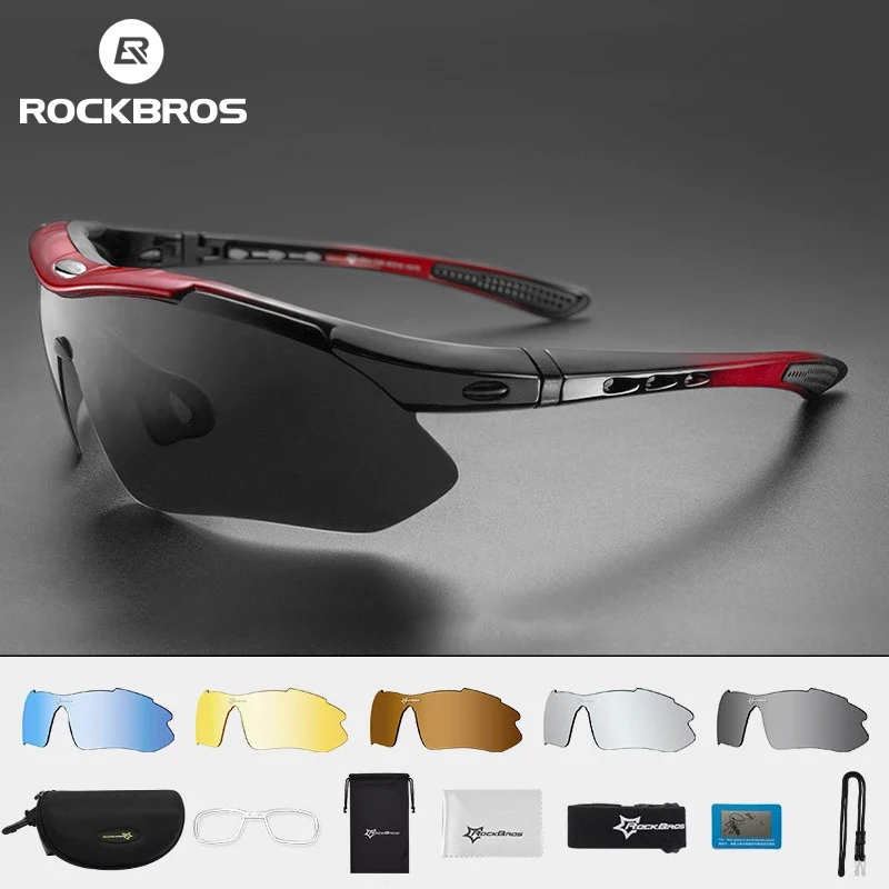 Rockbros Sonnenbrille Polarisiert Radfahren SPORTS Outdoor Air 5 Kontaktlinsen 