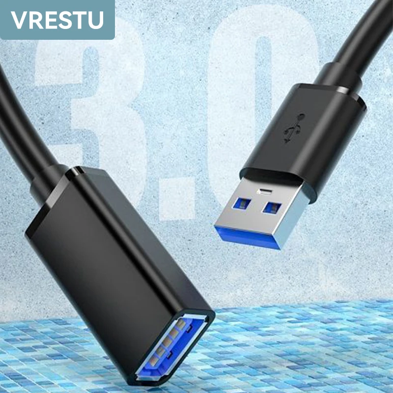 Usb 3.0 Estensione Extender Maschio A Femmina Usb A Cabo Usb Dati Kable Per Pc Mouse Tastiera Stampante Fotocamera Smart Tv Ssd Ps4 U-Disk