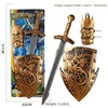Children's Toy Weapon Shield Sword Hand Stage Performance Ancient Costume Acting Props Cosplay Accessories Plastic Safety Toys 5