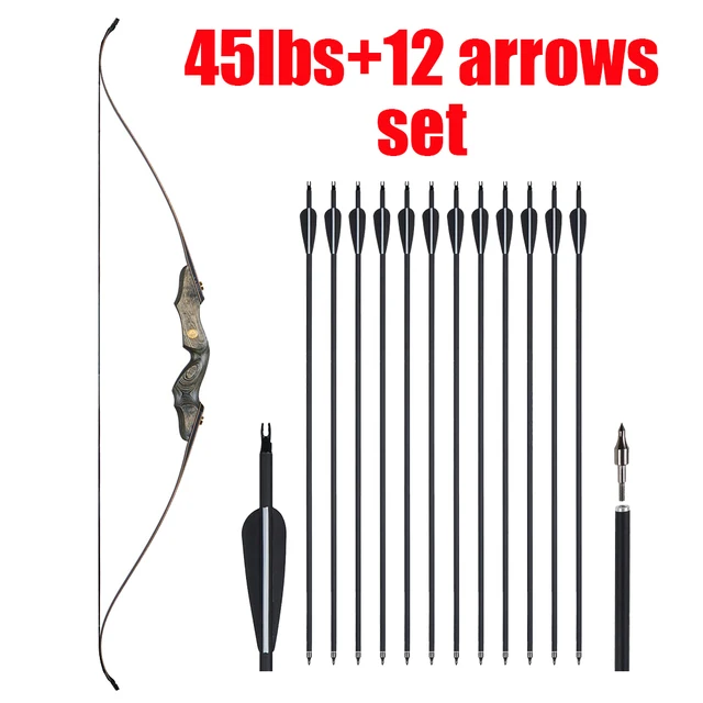 45lbs bow black arro