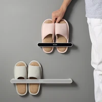 Ecoco Slipper Rack Bathroom Wall-mounted Slipper Organizer Home Bedroom Shoe Hanger Shoe Stand Bathroom Storage Shelf Save Space 1