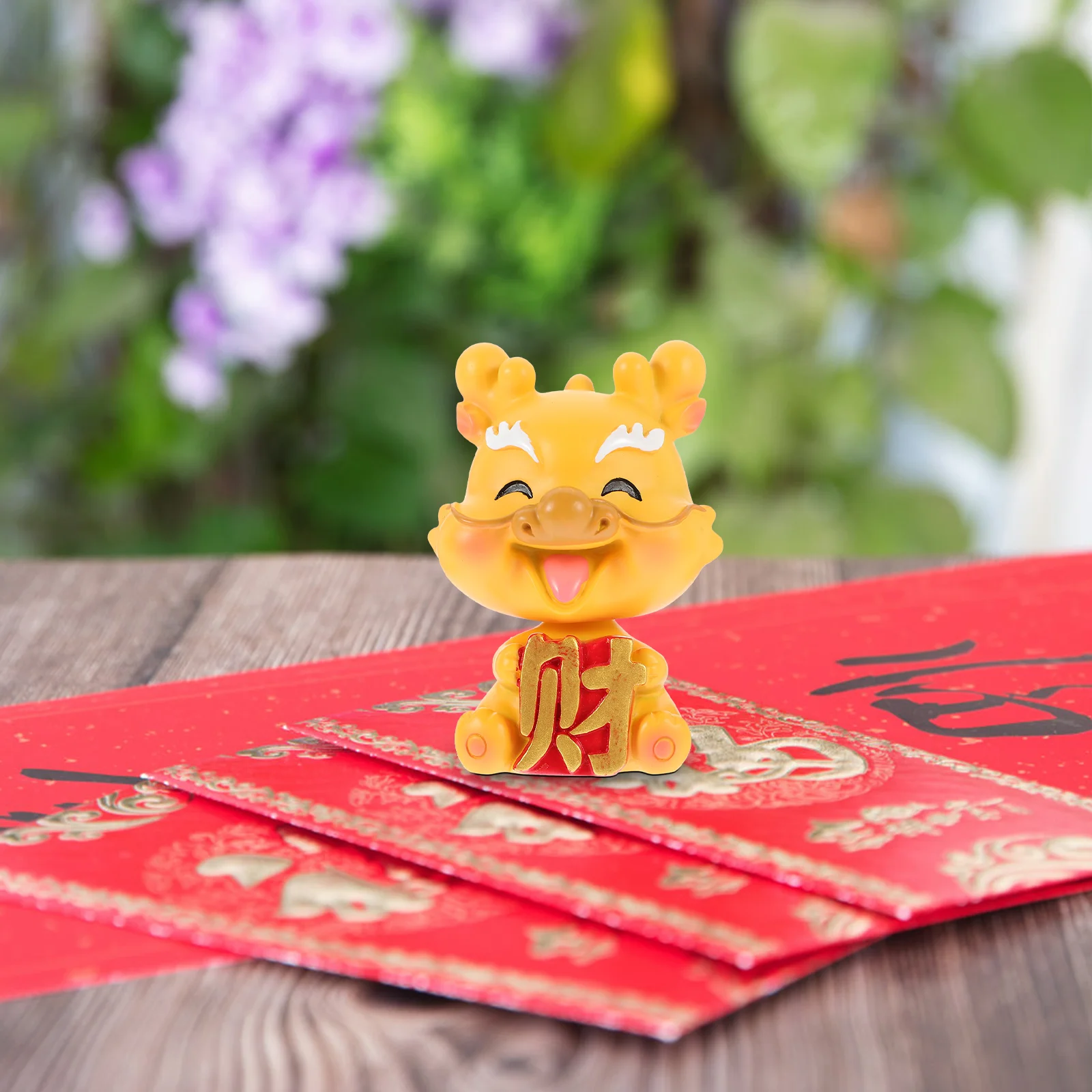 

Home Décor Desktop Adorn Tiny Dragon Shake Your Head Resin Decorations Toy Decorative Statues