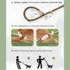 1.5M/2.1M Medium Big Dog Leash Adjustable Slide Fastener Buckle Easy and Convenient Nylon P Type Training Leash for Large Dogs 4