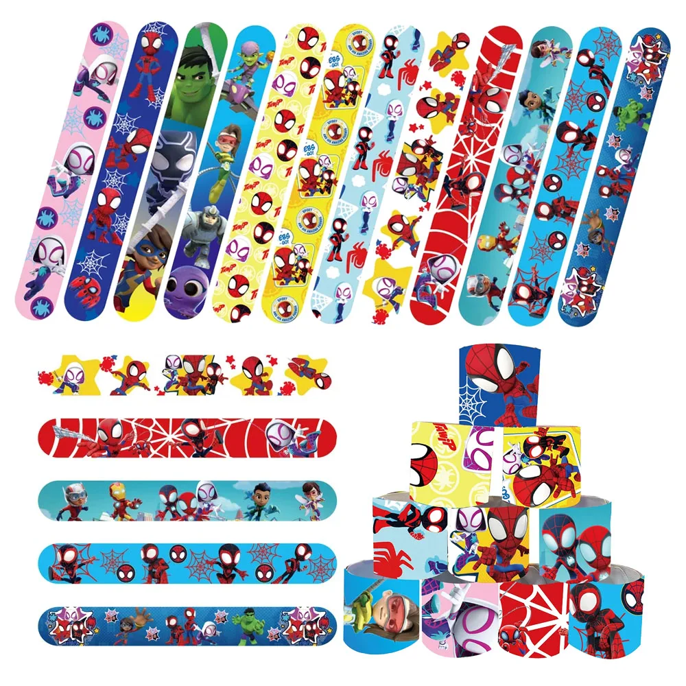 Slap Bracelets Kids Spidey and His Amazing Friends Wristbands Party Favors Classroom Prizes Exchanging Gifts
