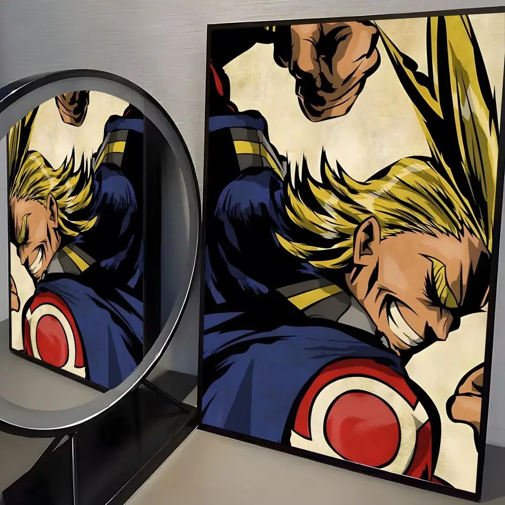 Anime Academia All Might Poster, wasserfester HD-Wandaufkleber, selbstklebendes Kunstposter, lichtbeständig, Heim- und Raumdekoration – Detail 13