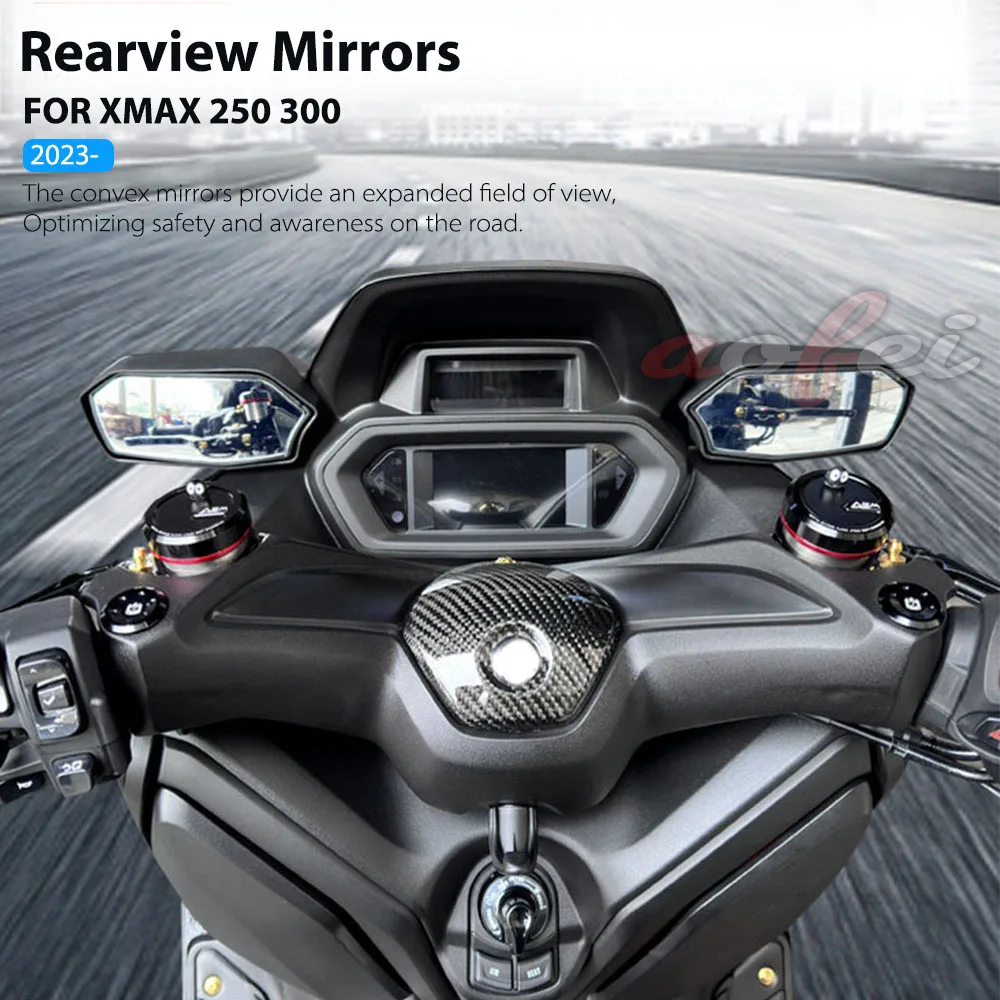 Xmax 300 Per Yamaha Xmax 250 Xmax300 2023- Xmax 300 Specchietti Retrovisori Per Accessori Moto Xmax 300 E Piccoli Specchi Rotondi