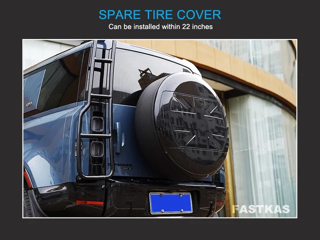 Copertura Ruota Di Scorta Per Land Rover Defender 2020+ - ABS Nero Lucido
