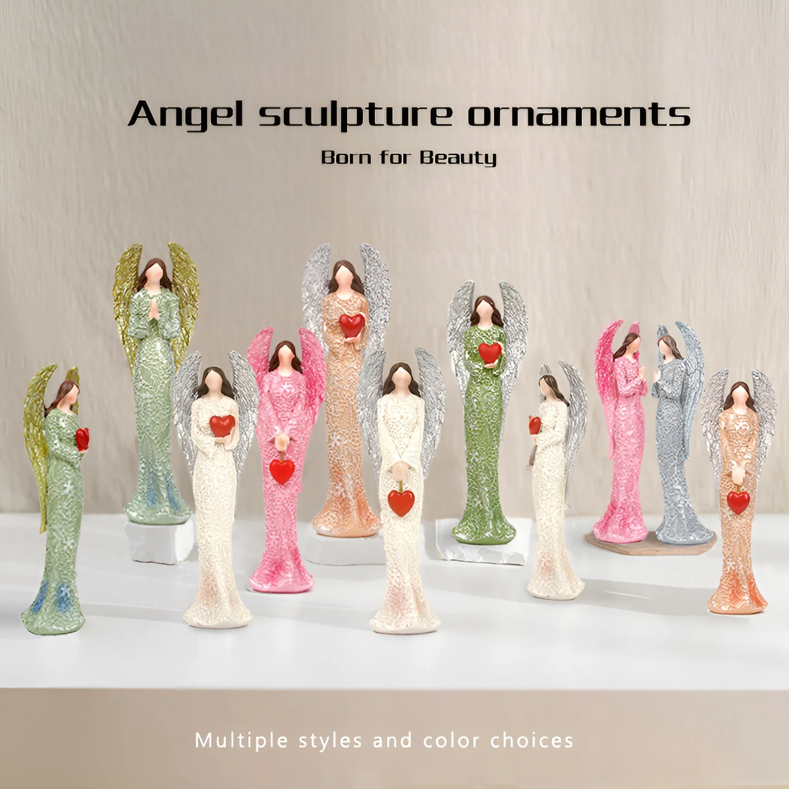 Original Angels Home Furnishings Resin Sculpture Living Room Dining Table Decoration Collection Crafts Christmas Gift Decoration
