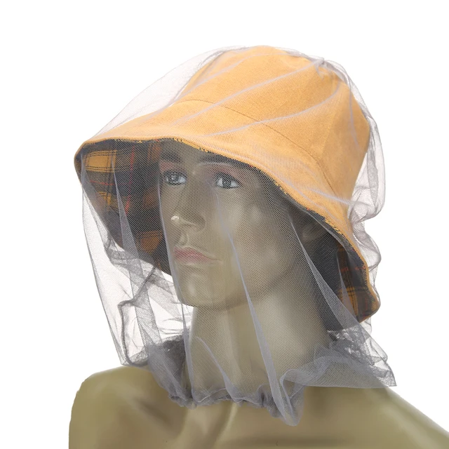 Chapeau de pêche anti-moustiques et insectes, filet de tête en maille, protection faciale, pare-soleil de Camping, voyage en plein air, Camping, 1 à 3 pièces 2
