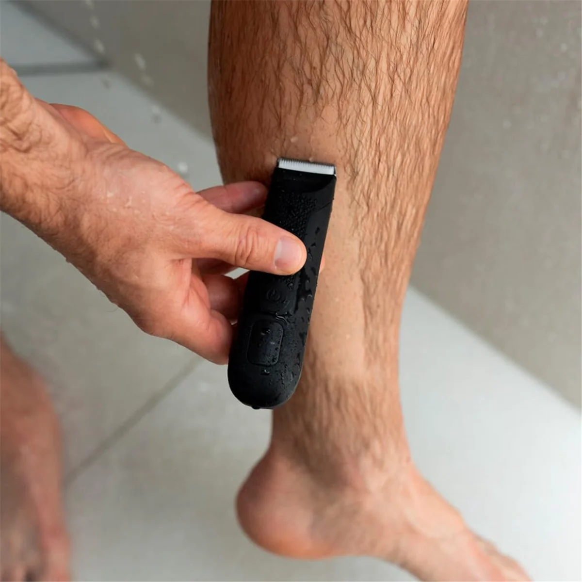 Trimmer for Men Replaceable Ceramic Blade Heads Waterproof Wet/Dry Groin & Body Shaver Groomer,B 2