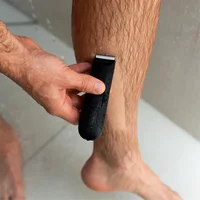Trimmer for Men Replaceable Ceramic Blade Heads Waterproof Wet/Dry Groin & Body Shaver Groomer,B 2