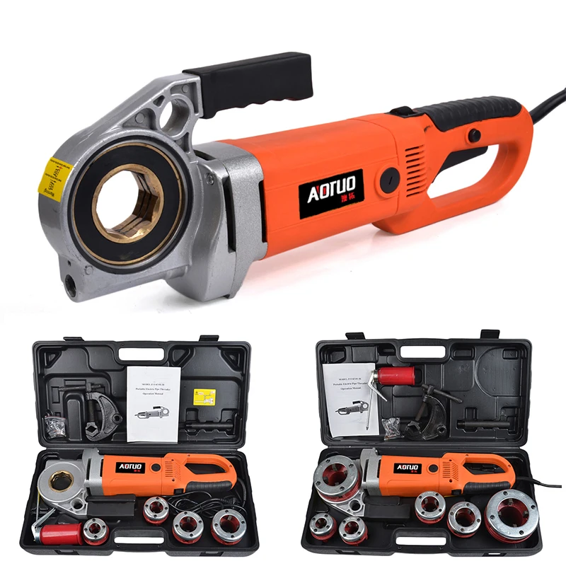Handheld Electric Threading Machine High-Power Pipeline Tapping Hinge Wrench Hinge Threaded Galvanized Pipe Threading Machine