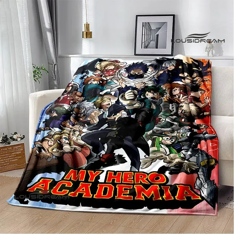 My Hero Academia Cartoon printed blanket Warm Flannel Blankets Soft and Comfortable blanket Home Travel Blanket Birthday Gift 6