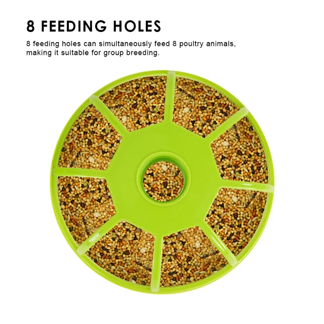 Bird Feeder Automatic Sprinkler Dual-purpose Eight Grid Super Large Capacity Parrot Bird Convenient For Feeding Pet Supplies 6