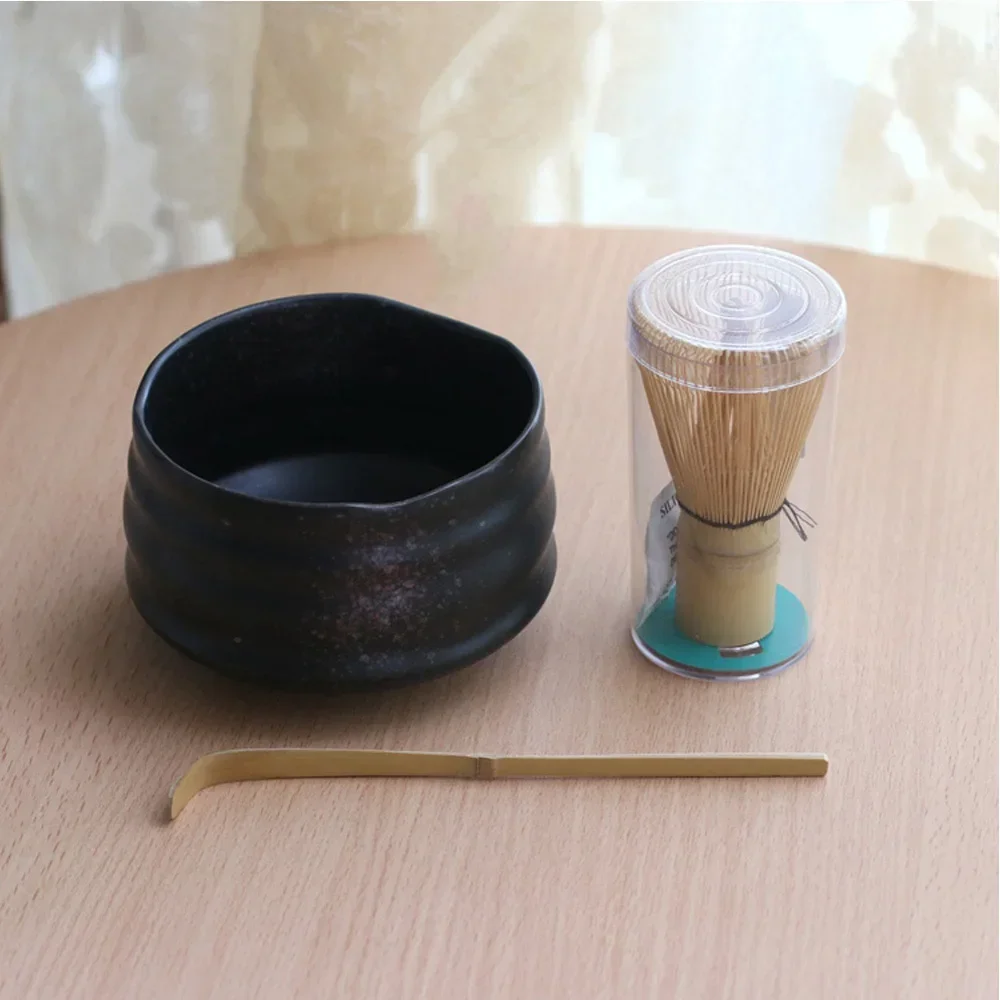 Professional Japanese Matcha bowl whisk scoop Bamboo Caddy Gift set Green Tea Powder teaset Japan Tea Ceremony Matcha Teaware