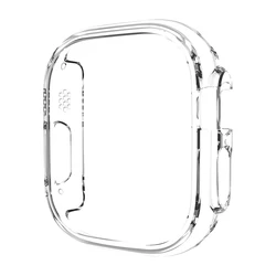 Durable Hard PC Screen Protector Bumper for 49MM iwatch ultra 2 (Clear)