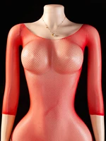 Sexy Lingеrie Netz-Mesh-Bodystocking-Body, ouvert, Damen-Overall, figurbetonter Strumpf mit hoher Taille, sinnlicher Fetisch 3