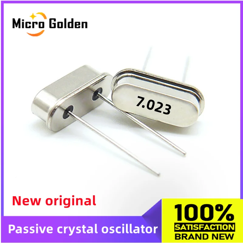 (5pcs) 7.023M 7.023MHZ HC-49S Passive Crystal Oscillator DIP2 Quartz Resonator 2pin 49S