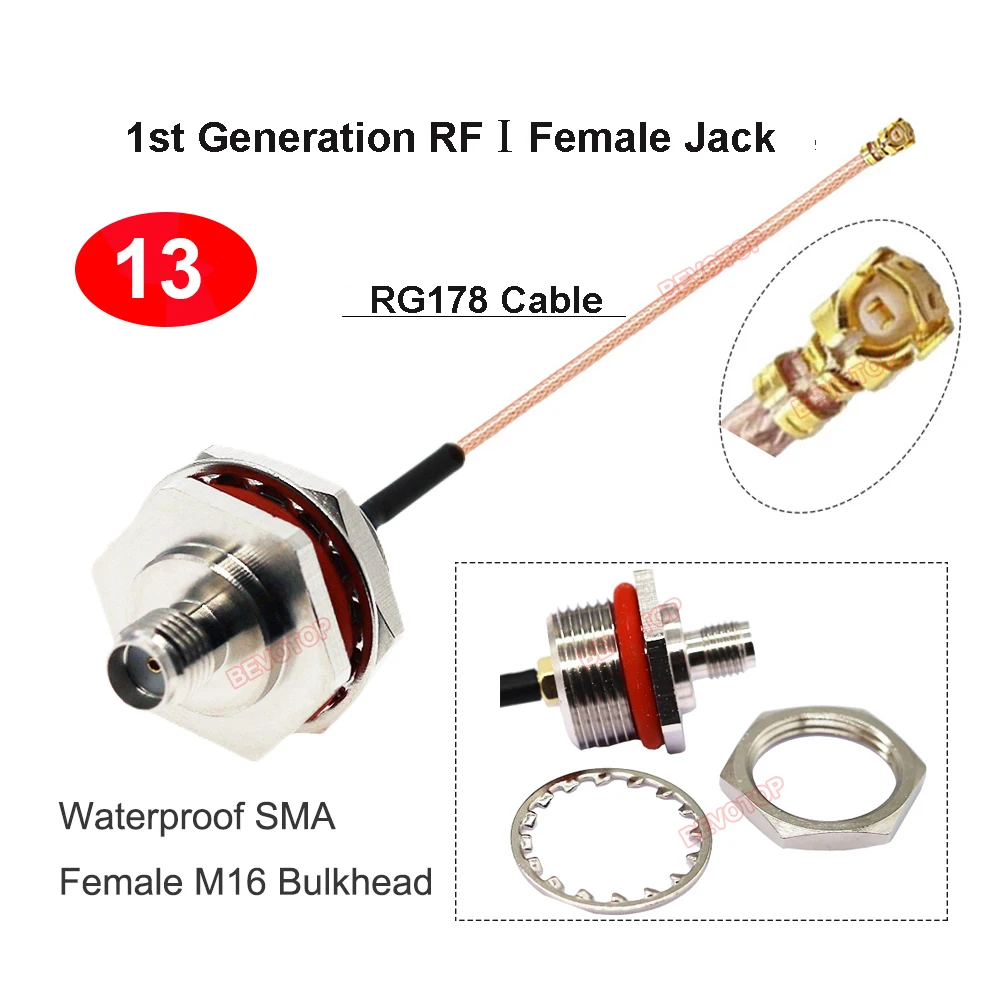 RP-SMA/ SMA Female to uFL/u.FL/IPX-1 Female Connector RF Coax Pigtail Antenna Extension Jumper RG178 SMA to IPX Cable 10PCS/LOT coaxial cable connector rf connector cable jumper cable