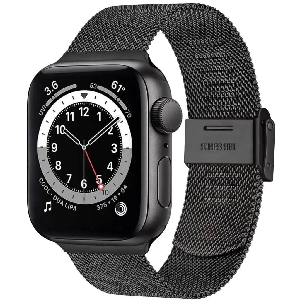 

Strap For Apple Watch Series 7 SE 6 5 4 41mm 45mm 40mm 44mm Metal Bracelet Loop Band For iWatch 3 2 1 38MM 40MM Wrist Watchbands