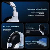 ATK M1 Game Headset Three Mode Wireless Headworn PS5  PC Gaming Headset Microphone Virtual 7.1 Surround Noise Reduction Headset - Image 5