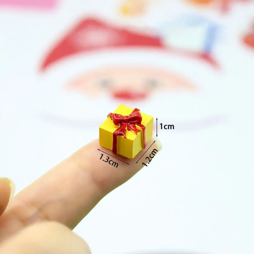 Mini Christmas Gift Box Set - Resin Decorative Accents