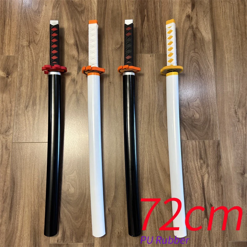 FÉENOMENN Katana Demon Slayer Kyojuro Rengoku - Epée Lame Bois - Support Japonais Inclus