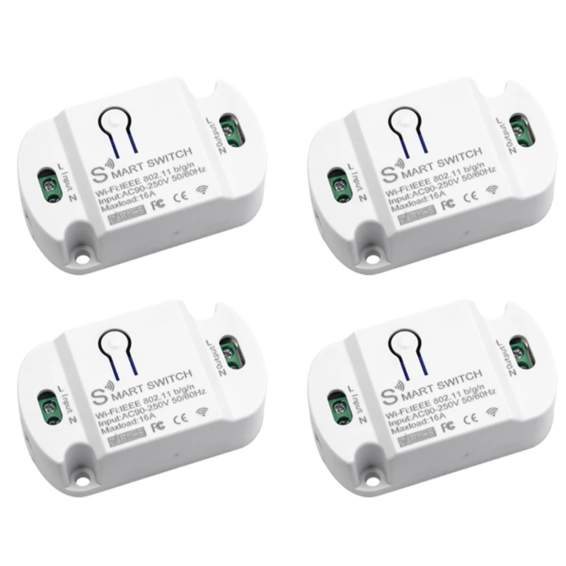 Tuya DIY WiFi Smart Light Switch Universal Breaker Timer Voice Control Via Alexa Google Home Smart Life APP Wireless Control New 