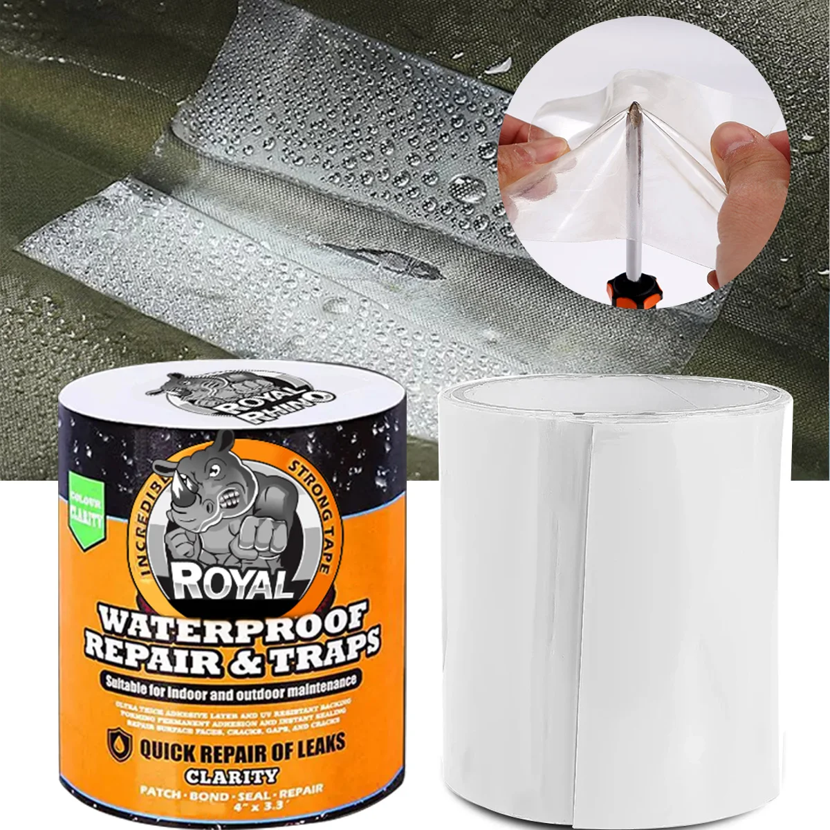 Heavy Duty Waterproof Sealant Tape for Leak Repair - Instant Seal for Pool, Roof, Pipes, and More