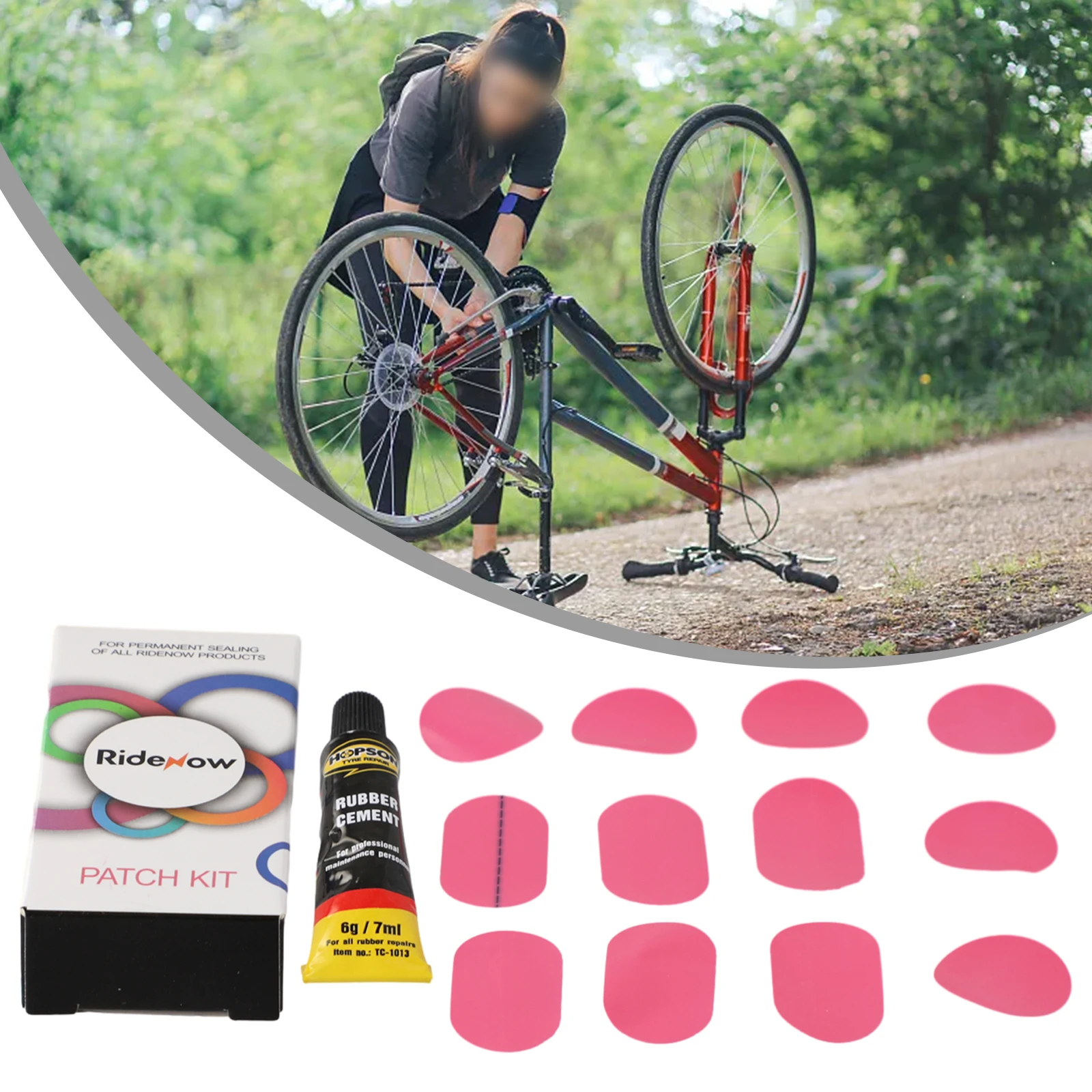 

Ridenow MTB Road Bike Tyre Inner Tube Patch Kits TPU Bike Repair Tool Bicycle Patches Glue Tires Inner Tubes Tools High Quality