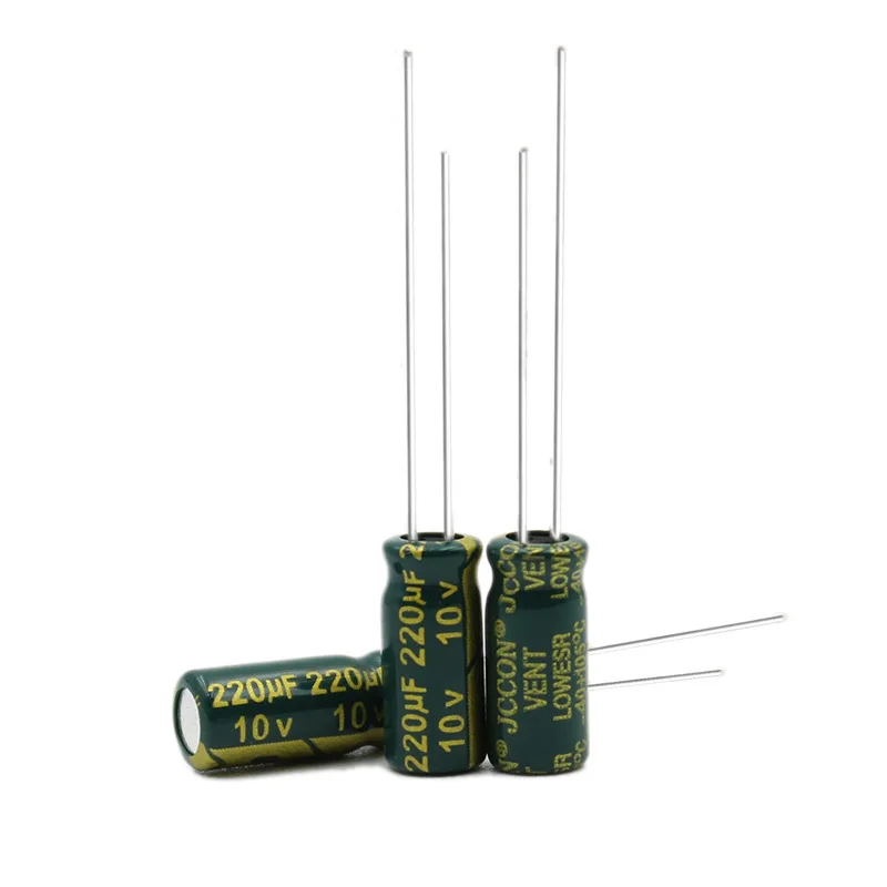 

1000pcs 10v220uf 10v high-frequency low resistance power adapter charger Aluminium electrolytic capacitor 5x11