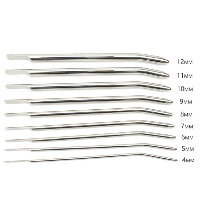 Arc Urethral Irritation Catheter Male Stainless Steel Penis Plug Dilator Sounding Stretching Rod Adult Erotic Sex Toy Men 9 Size penis sex toys
