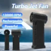 Mini Turbo Jet Fan 130000RPM Electric Air Blower Handheld Duct Fan Violent Fan for Computer Keyboard Outdoors Car Home 1